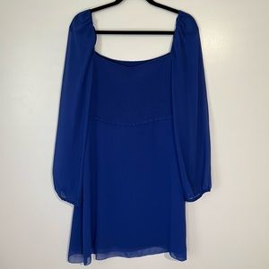 ARITZIA Wilfred Smocked chiffon mini dress